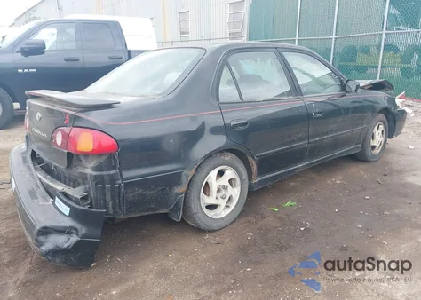 2001 Toyota Corolla S из США, поврежденный, VIN 2T1BR12E81C460270